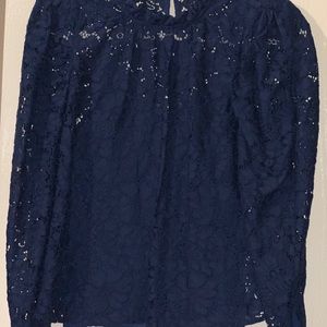 Express Lace Puff Sleeve Top